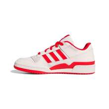 adidas originals FORUM CL 貼合舒適低筒板鞋 男女同款 白紅 - 白紅 - 查看 7