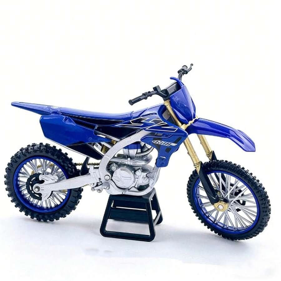 1:36 Scale Alloy Off-Road Motorcycle Model, Movable Parts, Collectible Motorcycle Ornament, Desktop Decor, Christmas Gift, New Year Gift - Multicolor - View 1