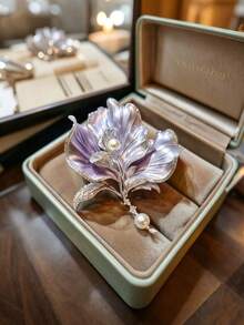 1pc Vintage Court Style Brooch, Unique Charm, Perfect For Embellishing Suits, Coats, Dresses, Creating A Sophisticated Atmosphere - Multicolor - View 3
