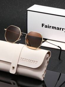 Kacamata Hitam Wanita Fairmarry 1 Pasang dengan Motif Geometris, Desain Merek Fashion, Dilengkapi dengan Kotak Penyimpanan dan Kain Pembersih, Cocok untuk Liburan, Aktivitas Luar Ruangan, Gaya Jalanan, dll. - MultiWarna - View 14