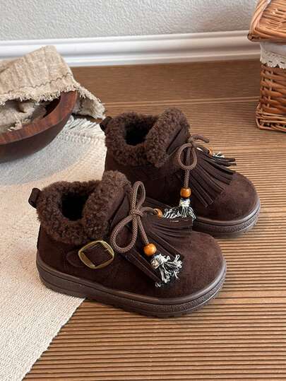Unisex Kids Snow Boots Casual Boots, Children's Snow Boots/Ankle Boots, Student Winter Warm Casual Boots, Street Fashion Boots, Toddler/Infant Daily Wear Boots/Baby Boots