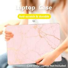 1pc Pink Marble Pattern UV Printed Laptop Protective Case, Minimalist Lightweight Durable Protective Shell Compatible With 13 Inch Neo Laptop A3404 Model/ Air Pro 13.3 13.6 14.2 15.3 16.2 Inch/ Matebook D14/D16 - View 2