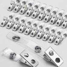 20pcs/30pcs Klip Lencana Logam dengan Tali PVC Transparan, Cocok untuk Kartu Identitas dan Pemegang Lencana, Lencana ID Sekolah (20pcs/30pcs) - Beraneka warna - View 6