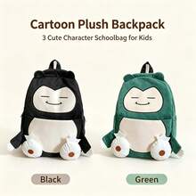 Hasbro Ransel Plush Snorlax Lucu, Tas Sekolah Karakter Kartun 3D, Ransel Harian Lembut Kapasitas Besar, Ransel Perjalanan dengan Tali Bahu yang Dapat Diatur, Cocok Sebagai Hadiah untuk Anak Laki-laki dan Perempuan/Remaja - Beraneka warna - View 4