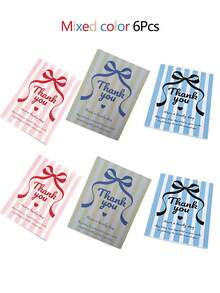 Creative Bow Thank You Cards, Warm Blessing Note Cards, Decorative Paper Cards, Suitable For Bouquets, Graduation, Gift Box Packaging, Multi-Purpose Gift Attachment Cards - Thank Card - View 12