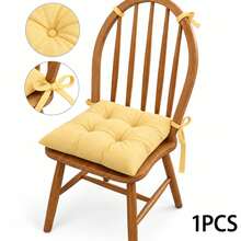 6 Pcs Comfortable Indoor & Outdoor Seat Pads For Kitchen, Dining, Garden, Balcony & Patio Chairs In Turkey - Yellow - View 2