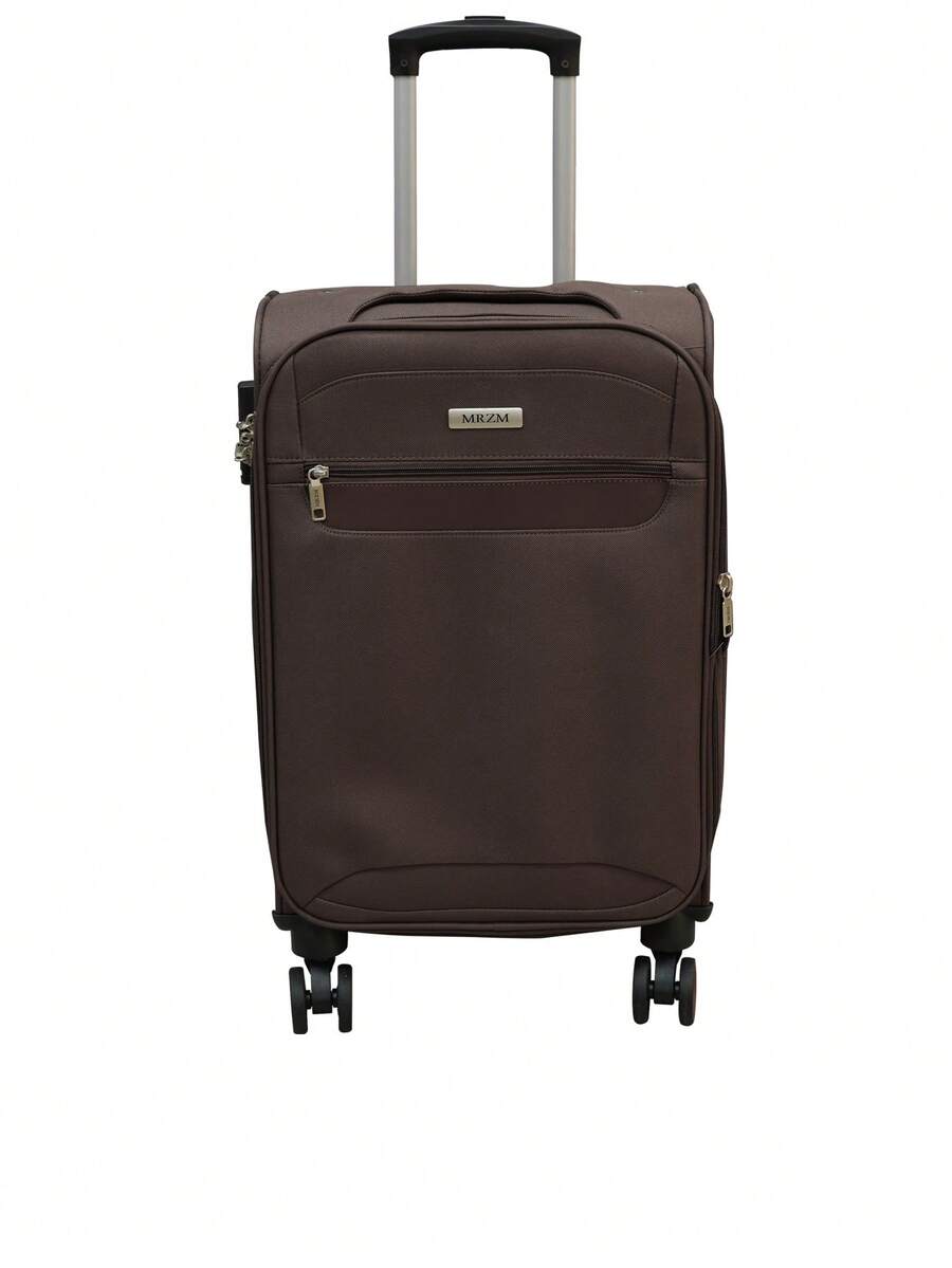 20/24/28 Suitcase, Hardshell/Softshell, Impact-Resistant, Expandable Section For Extra Capacity, Trolley Case, Storage Case, Carry-On, Checked Luggage - Dark Brown - View 1