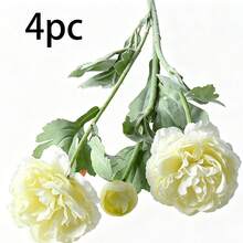 4pcs/6pcs Artificial Peony Flowers, Realistic Peony Flower Stems For Wedding, Party, Home Dining Table, Desktop Vase Display, Event Backdrop, Indoor Space Decoration, Multi-Scenario Layout Decorative Flower Stems - Multicolor - View 14