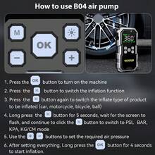Car Jump Starter With Air Compressor LCD Screen 21800mAh Portable Booster Charger 6000A Powerful Car Battery Starting Devi - Black - View 10