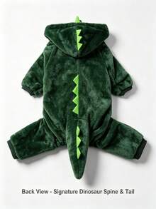 Cute Dinosaur Design Warm Sweatshirt, Rabbit Pet Accessories, Rabbit Pet Supplies, Rabbit, Rabbit Pet Accessories, Rabbit Pet Supplies, Valentine's Day - Multicolor - View 8