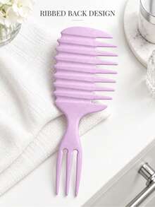 Multifunctional Curl Defining Brush With Wide Side Teeth And Sectioning Handle For Detangling And Smoothing Hair, Multiple Colors Available - Multicolor - View 6