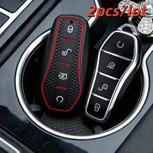 2pcs ,Car Key Case Covers For BYD Qin Plusdmi Atto 3 EV Dolphin Durable Car Accessories - Multicolor - View 1