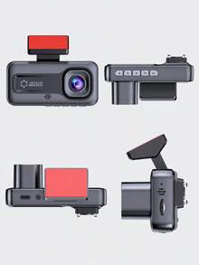 1 buah Kamera Dasbor 2-Hannel 1080P Full HD Lensa Ganda, Perekaman Ganda Depan dan Belakang, DVR dengan Perekaman Berulang, Perekam Dasbor Mini Tersembunyi, Monitor Keamanan 24 Jam, Kamera Dasbor Kecil untuk Mobil (Kartu SD Tidak Termasuk) - A - View 2