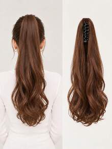 18 Inch Wig With Ponytail, Can Be Clipped With Large Waves To Tie A Low Ponytail Wig, Suitable For Women's Daily Wear - Multicolor - View 10