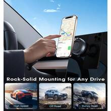 Car Phone Magnetic Stand Mechanical Vacuum Suction Cup Rotate 360° Magnetic Adsorption Bracket Navigation Universal Holder - A - View 9
