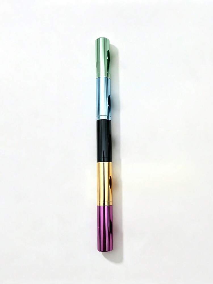 1/2件組 4合1便攜式化妝刷組，輕量可拆卸設計，多功能粉刷，包含眉毛刷、唇刷、睫毛刷與眼影刷，旅行必備日常美容配件，理想化妝禮物，聖誕禮物 - 彩色 - 查看 12