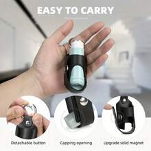 Asthma Inhaler Keychain, Casual Style Cough Bottle Protective Case, Portable, Available In Black, Blue, Pink, Grey, Suitable For Outdoor Use - View 6