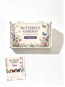 1 Set Butterfly Beaded Jewelry Kit - DIY Handmade Beaded Materials, Exquisite 3D Beaded Animal Handmade Kit, One Set Includes Four Different Colors And Styles, Includes English Instructions And Complete Material Package, DIY Semi-Finished Decorative Accessories Kit - Multicolor - View 10