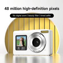 Cheap Digital Camera With Ultra-Clear Pixel Zoom, Front And Rear Cameras, USB Charging, ABS Shell, Suitable For Teens And Adults, Can Be Used As A Holiday Gift - View 3