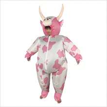 1pc (Pump Not Included) Pink Cow/Purple Cow Adult Costume, Party Performance/Daily Wear, Funny Holiday Outfit, Halloween Performance/Holiday Gift - Multicolor - View 2