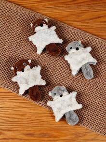 1PC Cute Plush Flying Squirrel Cat Toy, Soft Realistic Small Animal Cat Teaser Toy, Cat Interactive Toy, Indoor Cat Hunting And Boredom Relief Toy - Grey - View 3