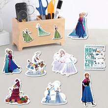Disney 50pcs Frozen Sticker Cartoon Anime Stitch Elsa‌ Anna‌ Kristoff Olaf Image Stickers Suitable For Suitcase Laptop Notebooks And Diaries PVC Waterproof - Multicolor - View 3