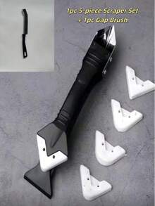 1 Set 5-In-1 Grout Removal Tool Kit - Multi-Function Combination Configuration, Includes Grout Removal, Sealant Trimming, Glue Corner Scraper, Suitable For Home Renovation Professionals, Kitchen Bathroom Window Sink Renovation And Repair Scenarios, All-Season Use, Can Be Used As A Practical Home Repair Gift Set - Multicolor - View 13