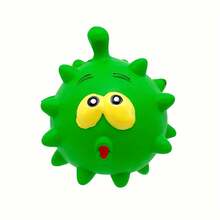 10pcs Squeaky Spiky Latex Puppy Toy Balls, Dog Chew Toys, Interactive Toys For Small And Medium Dogs - Multicolor - View 4