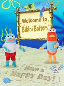 Pop Mart Labu'bu Bikini Bottom Residents - Boneka Lucu (Kotak Buta Acak 1 buah) - MultiWarna - View 1