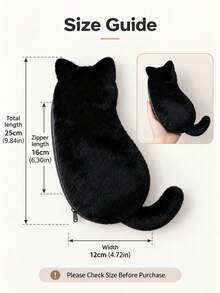 1 buah Tempat Pensil Plush Berbentuk Kucing, Tas Penyimpanan Alat Tulis Kapasitas Besar yang Lucu dan Lembut, Tempat Pena Kucing Lucu Gaya Jepang, Cocok untuk Sekolah, Kantor, Belajar, Penyimpanan Meja dan Pengorganisasian Barang Kecil, Kembali ke Sekolah - Kucing lucu - View 8