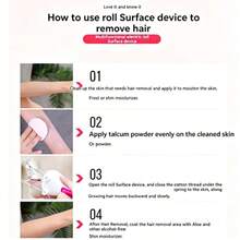 AXH. 1pc Thread Facial Hair Remover, Electric Hair Removal Device For Women, Automatic Rechargeable Cordless Thread Epilator, Facial Shaver For Chin, Upper Lip, Arms, Legs And Back - Multicolor - View 4