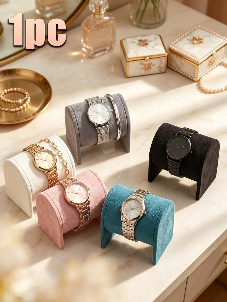 1 chiếc giá trưng bày đồng hồ bằng sợi microfiber, kệ lưu trữ đồng hồ, kệ lưu trữ vòng cổ và vòng tay, kệ lưu trữ vòng tay và đồng hồ, giá trưng bày, kệ này có thể dùng làm kệ lưu trữ đồng hồ, vòng cổ, vòng tay và vòng tay