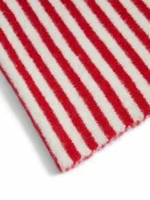 Okurime. European Designer Knitted Knit Striped Small Triangle Scarf, Women Warm Striped Neck Warmer Headband - Multicolor - View 3