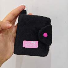 Cute Plush Girl Design Small Wallet, Compact Coin Purse And Card Holder With Keychain,Multifunctional Plush Coin Purse - Multicolor - View 9
