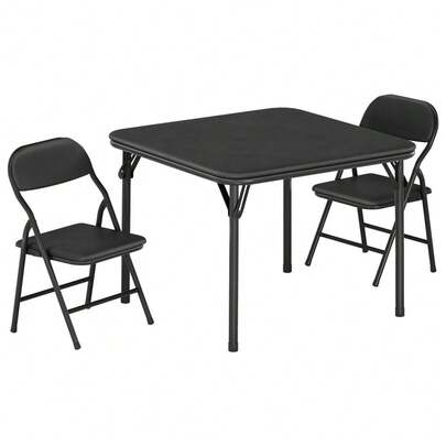 GOCAPTAIN Boys Girls Folding Table And Chairs Set, Activity Table And Chairs Set For Dining Room,Daycare,Classrooms