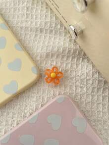 3pcs/6pcs Compatible With Apple And Android Charging Cable Protector Bite Guard, Anti-Breakage Charging Head Protective Shell, Fresh Floral Data Cable Protector, Macaron Color Transparent Hollow Flower Design, Cute Girly Style, Fits Charging Head, Anti-Breakage, Anti-Collision, Compact And Exquisite, Practical And Stylish, Phone Charging Cable Decorative Accessory Protector - Multicolor - View 8