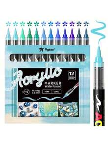 Flysea New Free Ink System, 9 Colors/Set, Total 81 Colors, Multiple Color Combinations Available, Newly Launched, Better Quality, Better Writing Experience, Especially Suitable For Professional Artists. - Multicolor - View 24