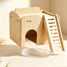2D Flat Acrylic Hamster Hideout Luxury Villa, Small Pet Decor - one-size - View 6
