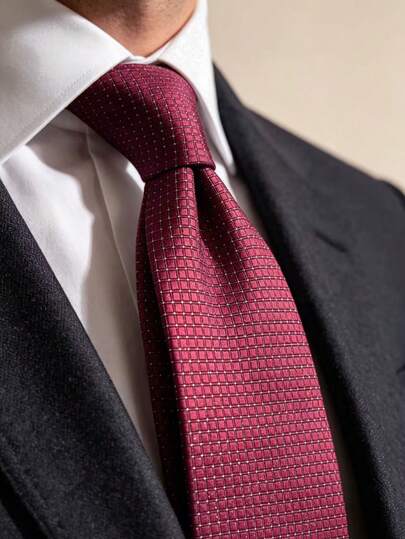 1pc Fashionable High-End Tie Suitable For Business Casual Gatherings
