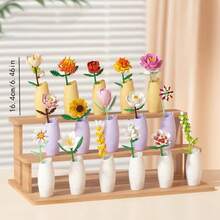 Khối xây dựng nhiều màu phù hợp cho & - Chủ đề hoa phối hợp, đồ chơi khối xây dựng & quà tặng ngày lễ (Giáng sinh, Halloween) - Nhiều màu áp dụng cho, tiệc - Khối xây dựng, không bao gồm bình hoa - Nhiều màu - Xem 5