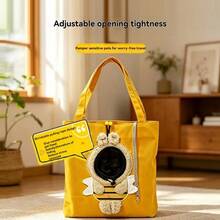 1pc Pet Travel Bag For Cats And Dogs, Crossbody Handheld Cat Carrier, Convenient For Outings And Walks, Small Dog Head-Out Shoulder Bag, Breathable Pet Supplies Suitable For All Seasons - Multicolor - View 11