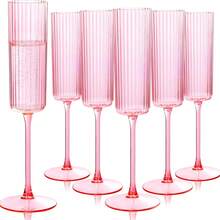 12 buah Gelas Champagne Akrilik, 5oz (Sekitar 141,7g) Gelas Bertangkai Anti Pecah dan Dapat Digunakan Kembali - Modern dan Sempurna untuk Kehidupan Sehari-hari di Rumah, Pernikahan, Memanggang, Minum, Perlengkapan Pesta (Transparan) - View 5
