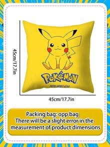 bandai Anime Printed Throw Pillow Set 4-Piece Set, 6 Pattern Combinations Available. High-Definition Prints, Not Prone To Fading. Soft Fabric. Home Decoration Good Item For Living Room, Sofa, And Bedroom Throw Pillows. - Multicolor - View 3