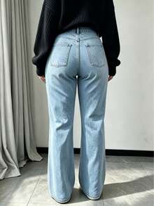 Plus Size Jeans - Light Wash - View 4
