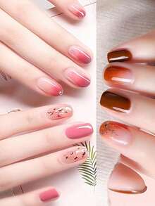 Beautizon Nailartlab 1件美甲漸層暈染刷，極簡斜角刷頭設計，軟毛美甲刷，專業繪畫暈染工具，適用於美甲沙龍美甲、DIY美甲工具 - 彩色 - 查看 3
