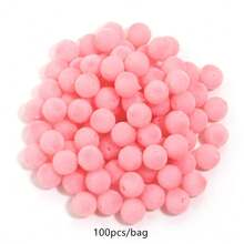 100pcs/Pack 8mm Flocked Resin Straight Hole Beads DIY Handmade Phone Chain Necklace Bracelet Autumn/Winter - Flocked Resin Beads - View 11