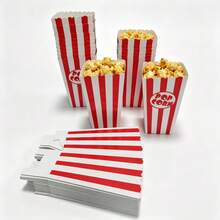 48/24/12/1pc Mini Popcorn Boxes, Suitable For Movie Theater, Carnival, Christmas Party And Birthday Party - Multicolor - View 1