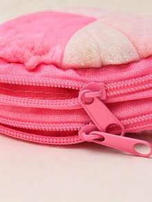 Children's Unicorn Pattern Plush Fabric Large Capacity Cute Crossbody Bag, Suitable For Daily Outings And Parties - Multicolor - View 7