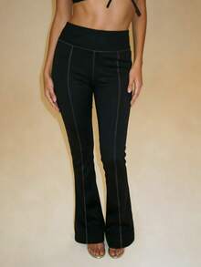 Autumn Streetwear Black Bottoms For Women Going Out Comfy Sweatpants For Gym Clothes For Concert Outfits - Black - View 4