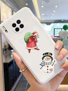 100pcs Santa Claus Stickers Christmas Gifts Adorable Cartoon Laptop Notebooks Mobile Phone Case Decorative Stickers - A - View 3